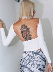 Rixie Long Sleeve Top White