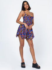 Barrett Mini Dress Dark Floral