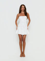 Delamere Mini Dress White Burnout