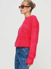 Bae Sweater Pink/ Red