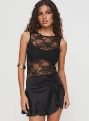 Feelix Sleeveless Lace Bodysuit Black