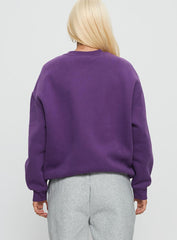 NYU Offside Crewneck Sweatshirt Purple